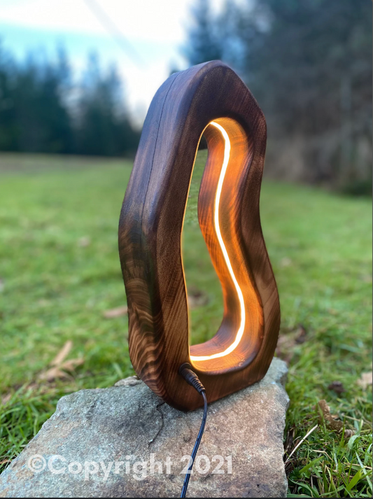 Wooden Ambience Lamp - 'Black Essential'- Home Decor - Handmade Furniture - Father's Day gift for him - Minimalist