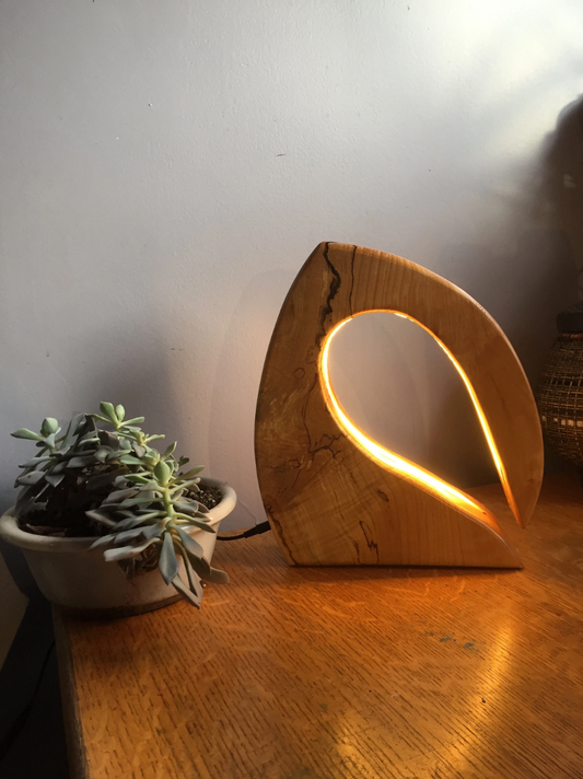 Wood Ambience Lamp- "Swan" - Home Decor - Handmade Furniture - Mothers Day gift for her - Minimalist