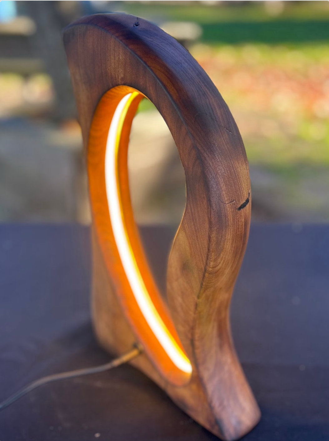 Wooden Ambience Lamp- "Portal"- Home Decor - Handmade Furniture -Fathers day gift for him- minimalist