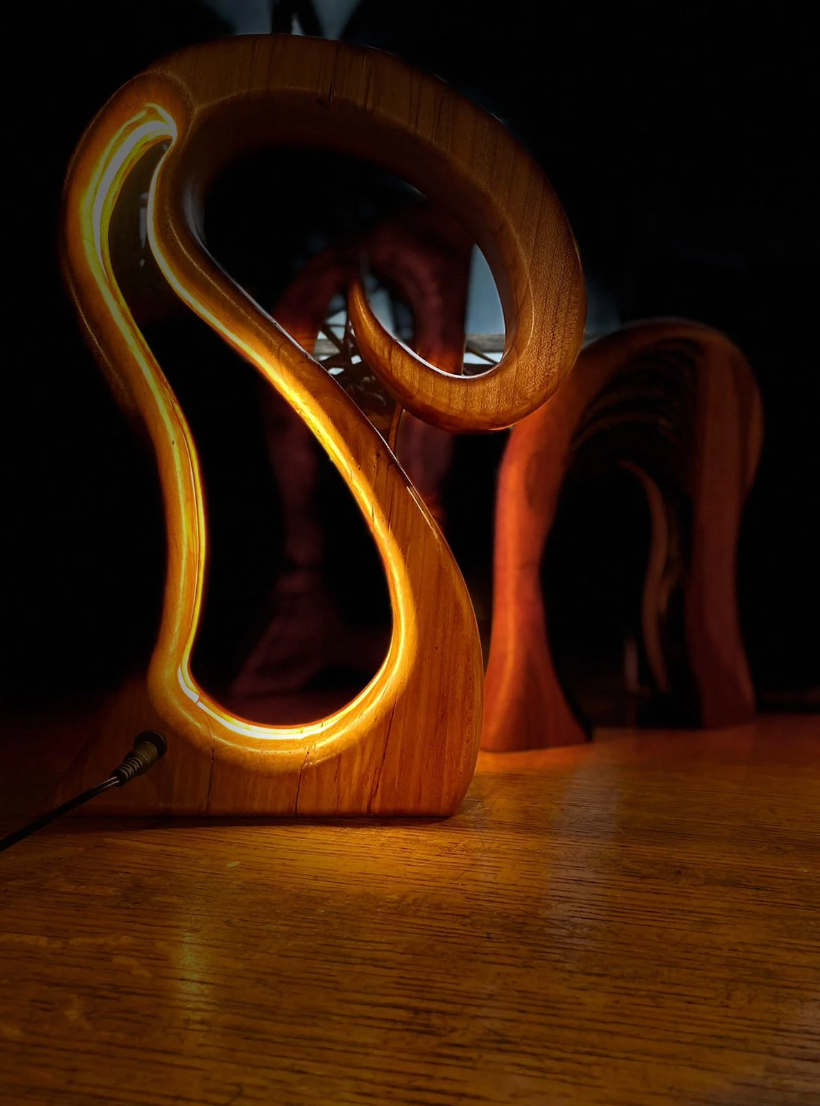 Helecho Wooden Ambience Lamp- Home Decor - Handmade Furniture